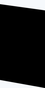 A large solid black quadrilateral shape, reminiscent of bold crm or marketing graphics, set against a light gray background and spanning most of the image from edge to edge.