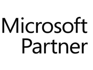 The Microsoft Partner logo displays the words "Microsoft Partner" in black text on a white background.